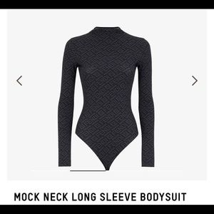 NWT Fendi x Skims mock neck long sleeve bodysuit